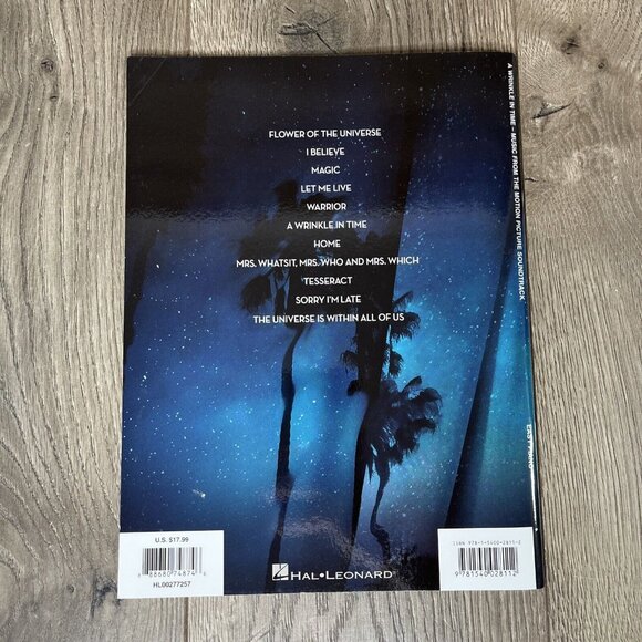 A Wrinkle in Time Sheet Music from Movie Soundtrack Easy Piano Book Hal Leonard - Picture 4 of 5